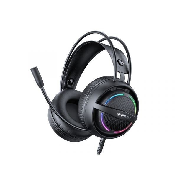 Onikuma X88 Vezetékes Gamer Fejhallgató RGB világítással, fekete (X88 BLACK)
